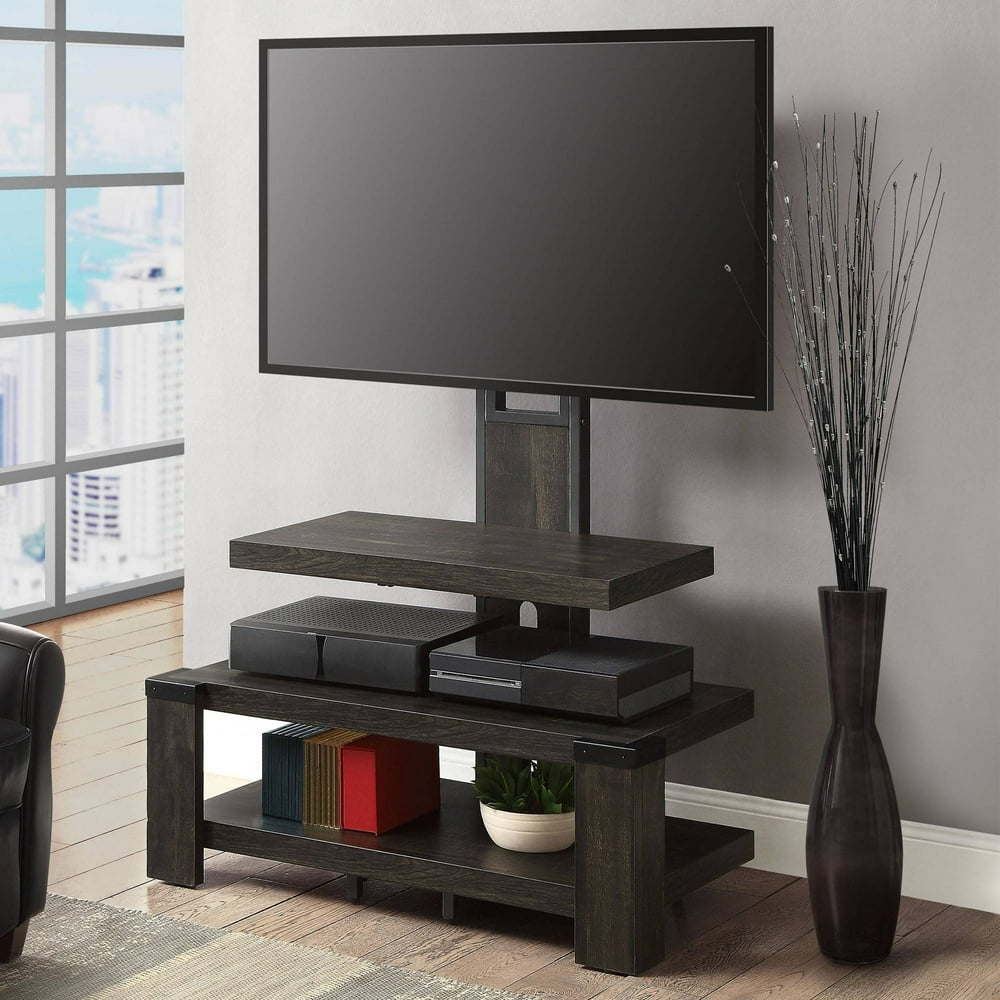 Whalen 3Shelf Television Stand with Floater Mount for TVs up to 55