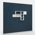 thumbnail image 5 of Ada Home Decor Furniture Halsted White Wall Coat Rack with Shelf, 5 of 7