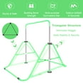 thumbnail image 6 of Aukfa Expandable Gymnastic Bars,Adjustable Height Gymnastic Horizontal Bars for Kids, Folding Training Bars,Green, 6 of 8