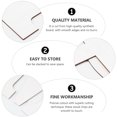 thumbnail image 3 of WEUVEB 4Pcs DIY Wood Pieces White Wooden Home Letters for Home Crafting Decoration, 3 of 7