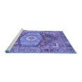 thumbnail image 2 of Ahgly Company Machine Washable Indoor Square Persian Blue Traditional Area Rugs, 7' Square, 2 of 4