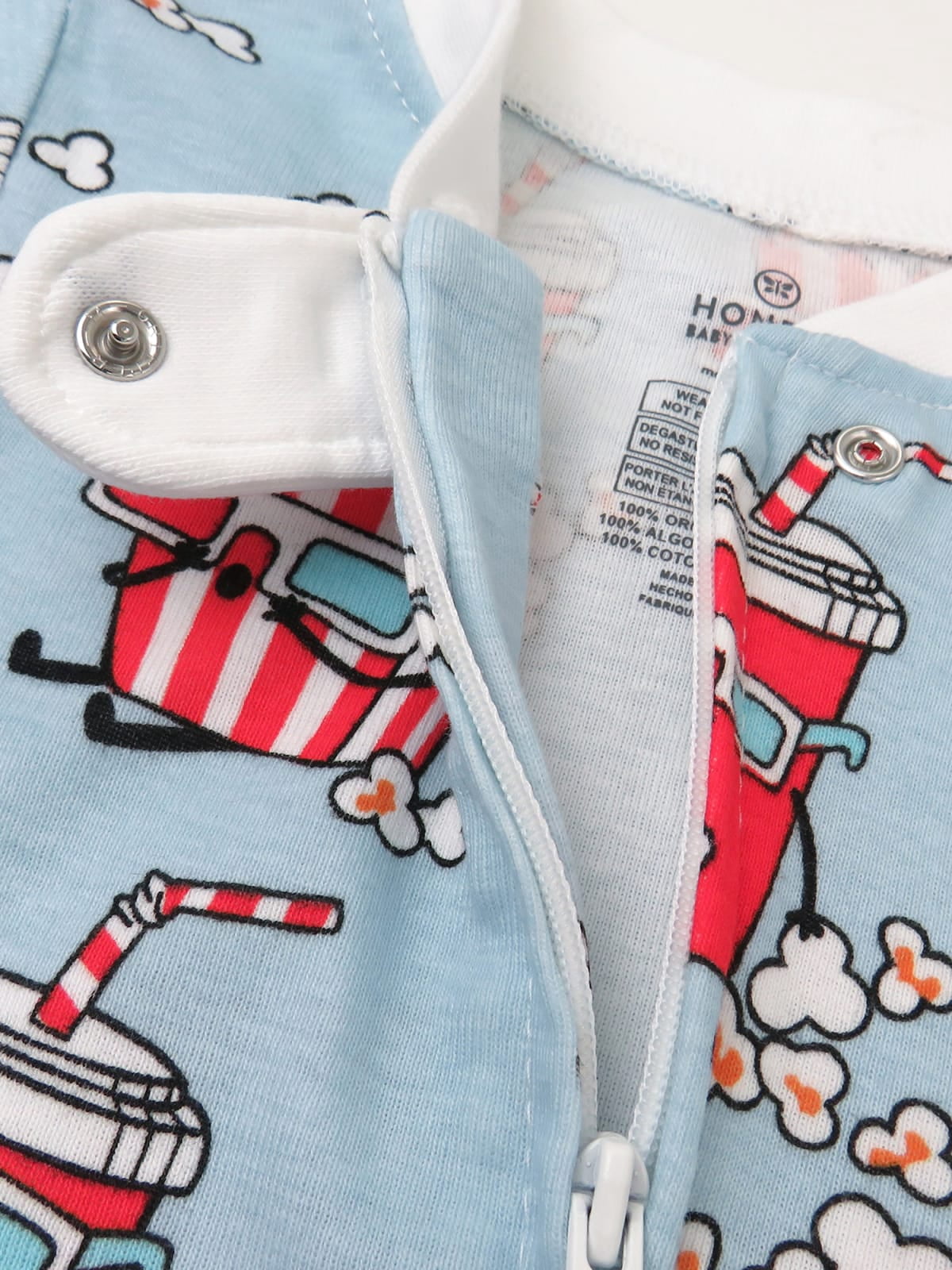 Honest Baby Clothing Organic Cotton Baby Boy/Girl Snug Fit Footed Sleeper Fourth of July Pajamas, Sizes 12 Months -24 Months