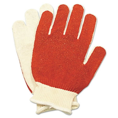 

North Safety Smitty Nitrile Palm Coated Gloves White/Red Medium 12 Pairs