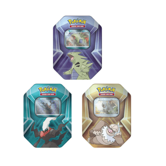 Pokemon Triple Whammy Tins (Sloking, Tyranitar, Darkrai), 1 Tin