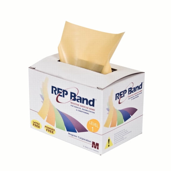 REP latex-free-exercise band, peach, 6 yard