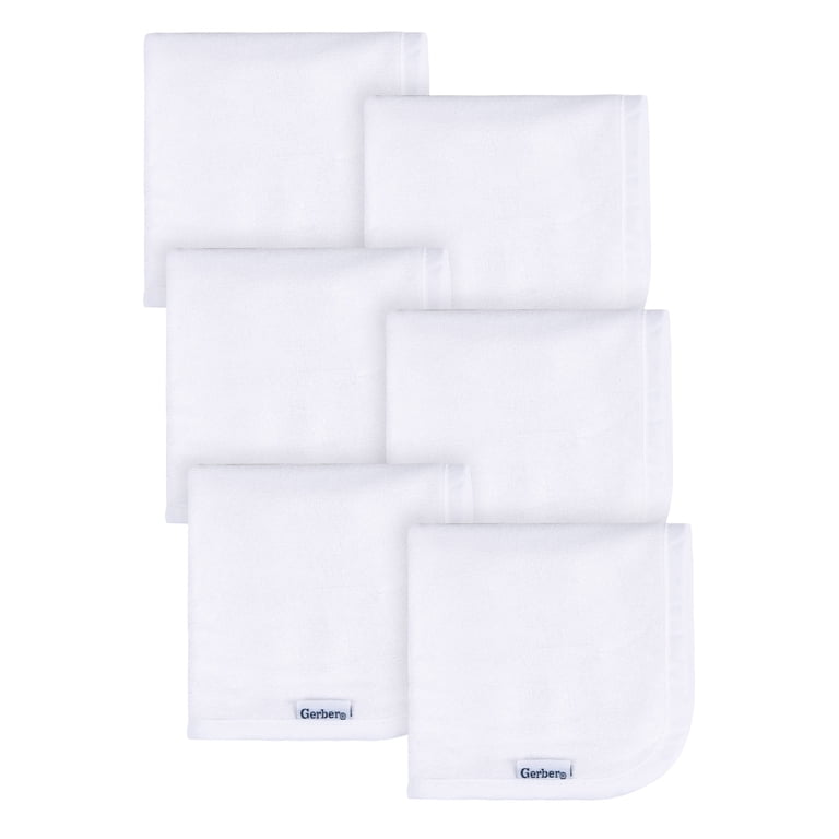 Gerber Absorbent Knit Terry Washcloths, 6-Pack photo 1