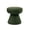 Green + Engineered Wood + Fabric + Contemporary, variant on Green Finish 1pc Round Top Accent Stool Teddy Fabric Pedestal Base Mushroom Shape Design Contemporary Primary Living Room