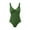 Army Green, variant on Women Swimsuit under $5! Xqxayjr Women One Piece Swimsuit Solid Ribbed Monokini Swimwear Deep V Neck Bathing Suit High Cut Thong Scoop Neck Swimwear Onesie Resort Wear