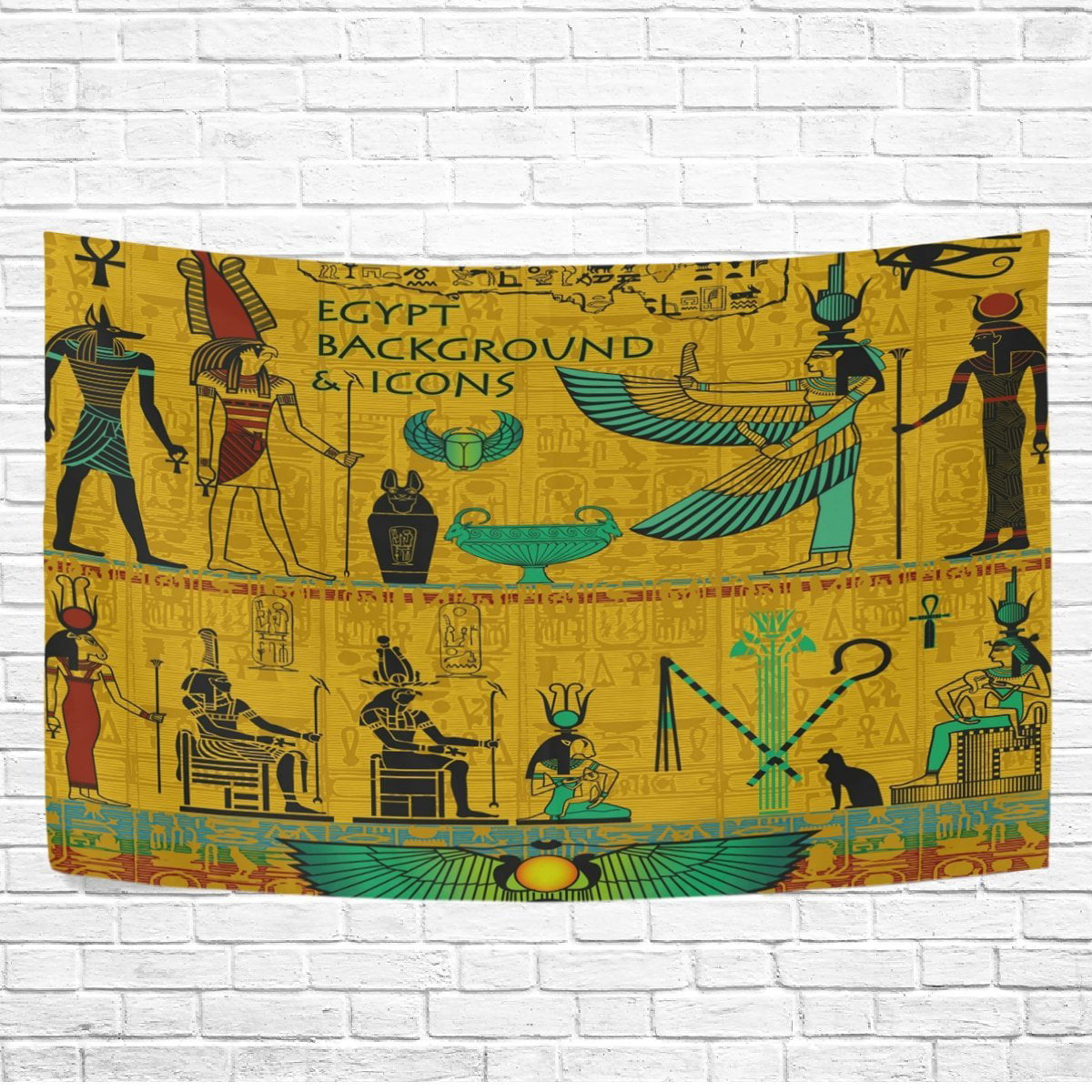 Popcreation Vintage Golden Ancient Egyptian Wall Art