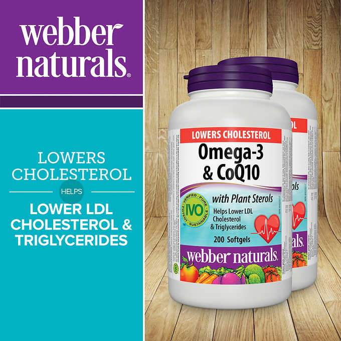 webber naturals Omega3 & CoQ10 with Plant Sterols Walmart Canada