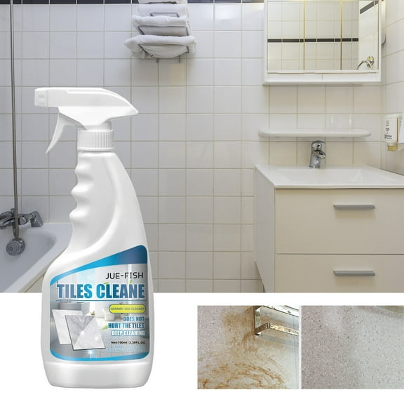 Teissuly Tile Cleaner Bathroom Tile Floor Cleaning Dirt Polishing Brightening 100ML