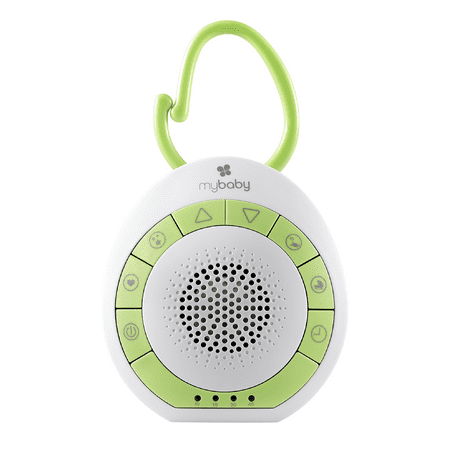 Homedics My-Baby Soundsleep On the Go  Baby Sound Machine  White Noise for Baby  Travel and Nursery. 4 Soothing Sounds  Integrated Clip  Small and Lightweight