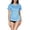 Blue, variant on Women's Solid Color UPF 50+ Rash Guard Raglan Short Sleeve Swimwear Shirt Quick Dry Tops