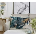 thumbnail image 3 of Set of 2 Decorative Pillow Cover Vintage Blue Abstract Art Painting Home Sofa Pillow Case Cushion Cover Pillowcase Square Cotton Linen for Gift Bed Car Living Home 16x16 Inch(Art), 3 of 6