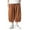 C196 Brown, variant on Gbsyewxs Mens Shorts Solid Color Elastic Waist Drawstring Wide Leg Casual Summer Shorts For Men Black