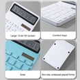 thumbnail image 2 of Methold Calculadora de escritorio con pantalla panorámica precisa de 12 dígitos Calculadora electrónica Calculadora científica Computadoras y accesorios blanco, 2 of 6