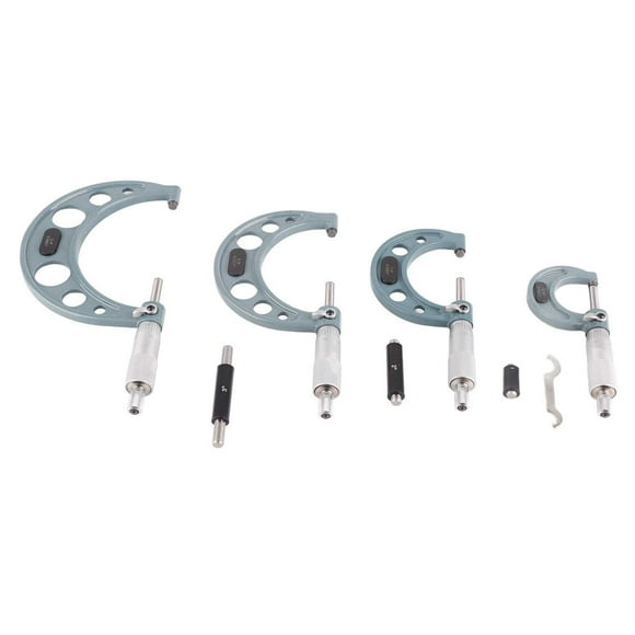 Micrometer Caliper4Pcs 0‑4in Imperial Micrometer Micrometer Measurement Tool Imperial Micrometer Built to Last