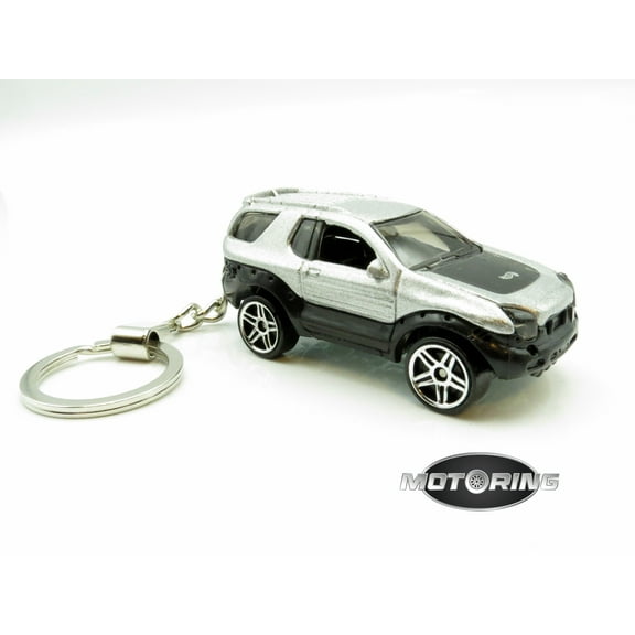 Keychain Isuzu Vehicross Grey Gray Car Rare Novelty 1:64 Diecast