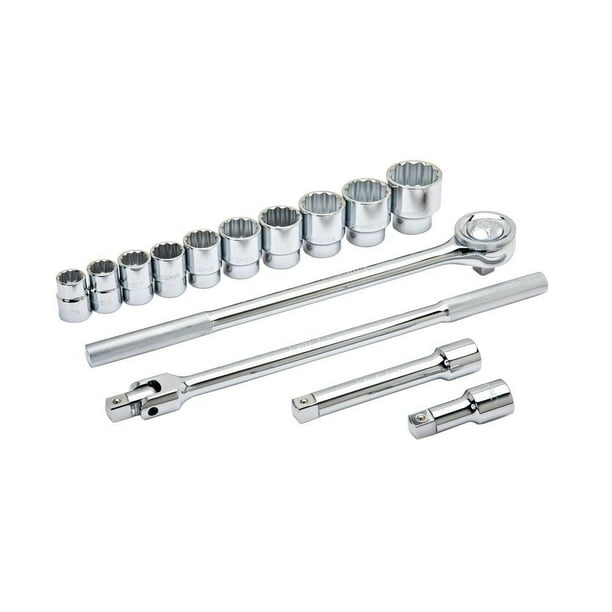 Husky 3/4 in. Drive SAE Ratchet and Socket Wrench Set Hand Tool 14