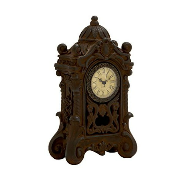 Deco 79 Ceramic Table Clock, Beige, 8 by 13-Inch - Walmart.com