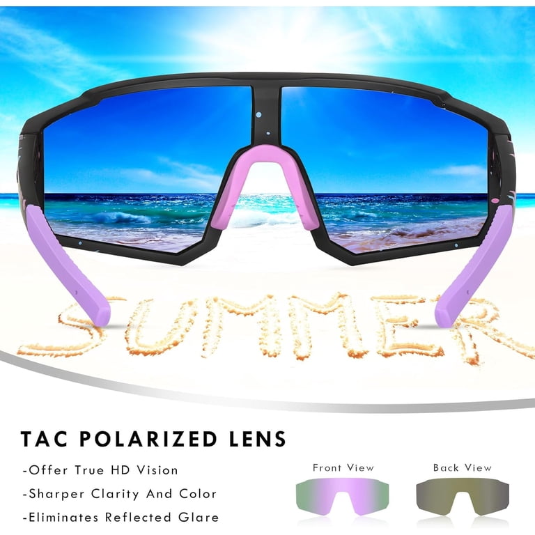 Polarized Sports Sunglasses UV400 Men Women Kids Youth Baseball Sunglasses, Kids Polarized Sports Sunglasses  main image 3