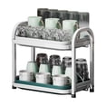 thumbnail image 4 of Estante de almacenamiento de tazas Estante para tazas de agua Estante para tazas de agua Sala de estar Barra de agua Escritorio de oficina Coloque la taza de café de vidrio Akmoler, 4 of 7