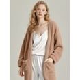 thumbnail image 4 of DAKIMOE Sleep Cardigans Robe Bed Jackets for Women Toasty Cozy Sherpa Coat Cloud-Soft House Jacket Loose Oversized Fleece Fuzzy Outwear, S-XXL, 4 of 8