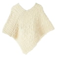 thumbnail image 2 of Irish Heritage Wool Natural Poncho For Children Size Large Made By Aran Woollen Mills, 2 of 3