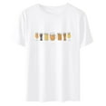 thumbnail image 3 of Blouse Femme Oktoberfest Col Rond Mode T-Shirt Été Imprimé Manches Courtes Chandail T-Shirt Hauts Chemise, 3 of 4