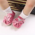 thumbnail image 2 of Yoyauz Baby Girl Mary Jane Shoes Anti Slip Rubber Sole Ballet Slippers Princess Dress Wedding Shoes Newborn Kids Shoes Toddler Shoes（0-12 Month）, 2 of 7