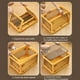 thumbnail image 5 of Cajas de almacenamiento amarillas con tapa - Caja de almacenamiento plegable de 28L, cajas de almacenamiento apilables para juguetes, caja de almacenamiento plegable para ropa, edredones, juguetes, 5 of 6
