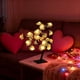 thumbnail image 3 of Lámpara De Rosal De Plástico 1Pcs White LED Rose Tree Light with 24 Warm White Bulbs Romantic Artistic Shape for Bedroom Party and Valentine's Day Decorations 17.72x4.72" JASKFLY, 3 of 8