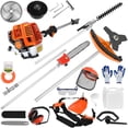 thumbnail image 2 of Floseru Gas Weed Eater, 52cc 2-Stroke 5 in 1 Multi-Functional Petrol Hedge Trimmer Chainsaw Brush Cutter Weed Wacker Weed Eater Gas Powered String Trimmer, 2 of 11