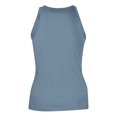 thumbnail image 4 of Womens Tank Tops High Neck Sleeveless Ribbed Tank Casual Basic Thick Strap Slim Fitted Shirts, 4 of 5