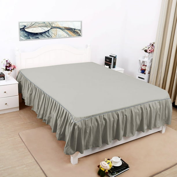 King Size Bed Skirt Walmart Mainstays Solid Bed Skirt 1 Each Twin