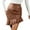 Brown, variant on EDFBUYKRS Female Skirts Womens Skirts Midi Length Leather Women's Pure Colored Short Skirt Skirt Tight Leather Skirt Slit Miniskirt
