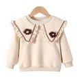 thumbnail image 2 of PENGXIANG Sweat-Shirt à Col Rond en Coton à Motif Floral Haut de Gamme Automne & Hiver pour Filles en Bas Âge, 2 of 8