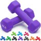 thumbnail image 1 of Portzon 10 Opciones De Colores Compatibles Con El Juego De 2 Mancuernas De Neopreno De 1 A 18 Libras Antideslizantes Con Forma Hexagonal, 1 of 5