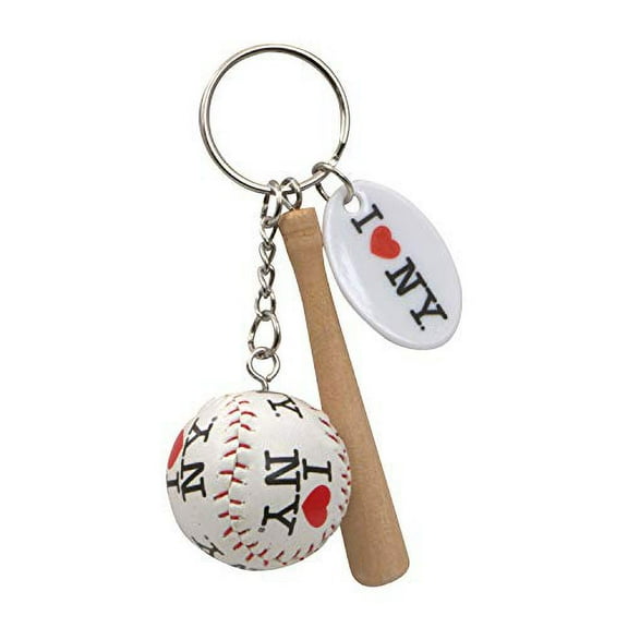 City-Souvenirs I Love NY Baseball Key Chain