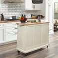thumbnail image 3 of Homestyles Seaside Lodge Wood Kitchen Cart in Off White, 3 of 14
