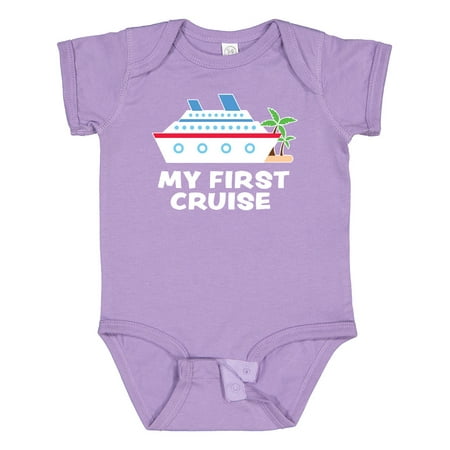 

Inktastic My First Cruise with Cruise Ship and Palm Trees Gift Baby Boy or Baby Girl Bodysuit