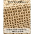thumbnail image 3 of Bailu Waffle Bath Mat Rug, Super Absorbent Non-Slip Bath Mat, Bathroom Rug for Bathroom Floor Next to Tub, 18" x 26", Khaki, 3 of 6