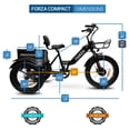 thumbnail image 5 of GOBIKE Forza Compact Electric Bike, Electric Tricycle for Adults, 3 Wheel Bicicleta Electrica para Adultos,Up to 40 Miles Range, 5 of 6