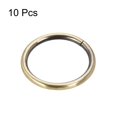 thumbnail image 3 of 32mm ID 3.8mm Thickness Metal O Ring Iron Bronze Tone 10 Pack, 3 of 4