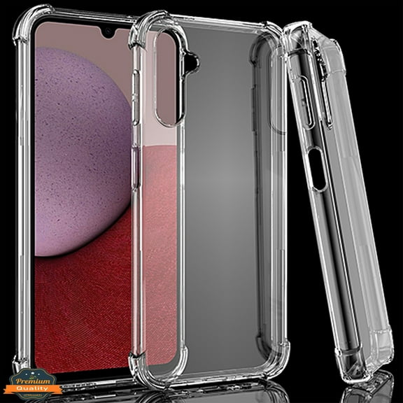 Xpression Cover for Samsung Galaxy A14 5G HD Crystal Clear Hybrid TPU [Four-Corner Protective] Bumper Rubber Silicone Transparent Phone Case - Clear