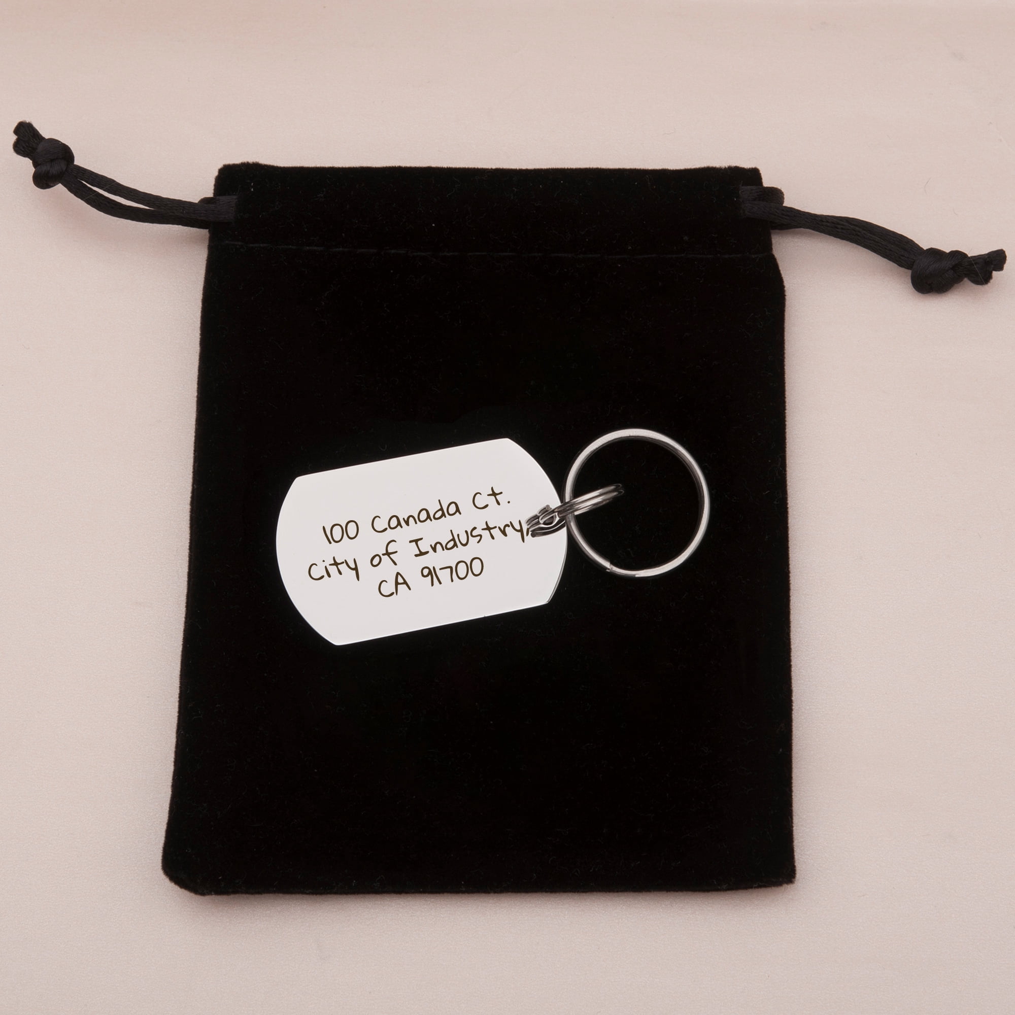 Engravable Pet Id Tag - Dog Tag with Phone Number Tag Shape - Pet Name Tag Emergency Tags for Pet Collar [Silver, L, Front & Back Engraving]