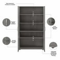 thumbnail image 6 of Pemberly Row Universal Tall Engineered Wood Storage Cabinet in Platinum Gray, 6 of 11