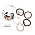 thumbnail image 4 of Msgweeeg Hairties Hair Bands Thick Hair Ties Hair Band High-end Hairpin Five-piece Set Gift for Anniversary, Birthday, Christmas, 4 of 9
