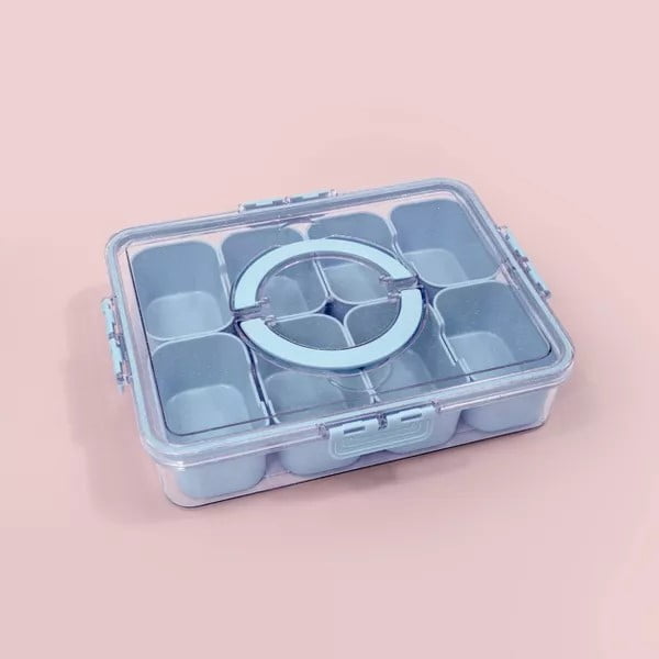 Blue Recyclable Party Lunch Boxes For Kids – Plain Coloured Snack Gift Food Box