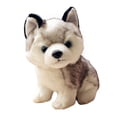 thumbnail image 1 of 18 CM Husky Peluches Simulación Perro Mascota Peluche Juguete Multiusos Encantador Cachorro Muñeco de Peluche para Regalo de Cumpleaños Navidad Año Nuevo, 1 of 7